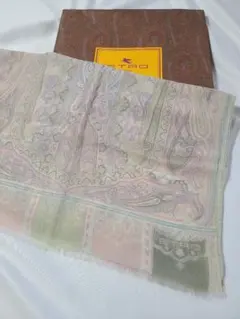 値下げ♪ETRO エトロ ペイズリー柄 シルク ストール ショール スカーフ