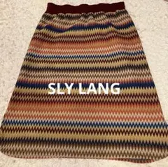 SLY LANG スライラング ひざ丈　タイトスカートマルチカラー