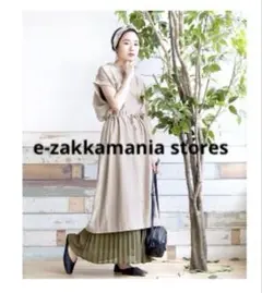 e-zakkamania storesドロップショルダードロストシャツワンピース