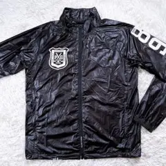 【サイズ6】パーリーゲイツ　ナイロンジャケット　ゴルフ　薄手　大きめ　黒　89