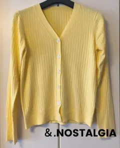 ♡超美品♡＆NOSTALGIA リブニットカーディガン レモンイエローのサムネイル