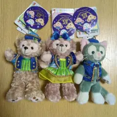 ダッフィー・シェリーメイ・ジェラトーニ ぬいぐるみ3体セット