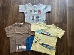 BEAMS::mini 電車プリント Tシャツ 3枚セット