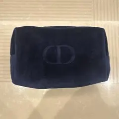 Dior ネイビー スエード ポーチ ノベルティ