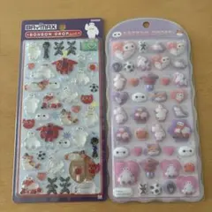 ジ*カ様 【正規品】ボンボンドロップシール　コットンパフィー　ベイマックス2枚セ