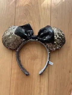 ミッキー耳カチューシャ ゴールド ブラック　ブラウン