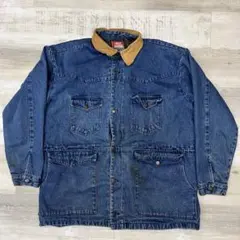 西*8様 古着 90年代MOST WANTED レザー デニム カバーオール X