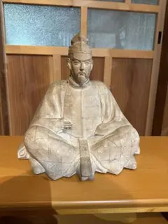 日本の彫刻の模型 模型 彫刻教室 天神様 希少な一点物 焼物