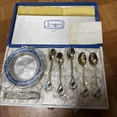 Jewel スプーン5本と皿セット