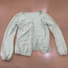 ミントグリーン カーディガン Sサイズ