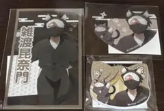 忍たま　ナンジャ　雑渡昆奈門　マグネットバッジ　イラストシート　キラキラカード