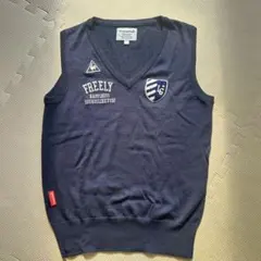 le coq sportif レディース Vネックベスト L ネイビー