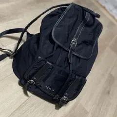 agnes b. ナイロン レザー バックパック ブラックのサムネイル