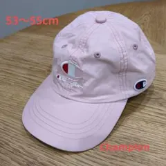 Champion キッズキャップ ピンク 刺繍ロゴ