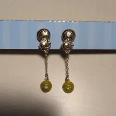 未使用品 ヴィンテージアクセサリー 天使が可愛いイヤリング
