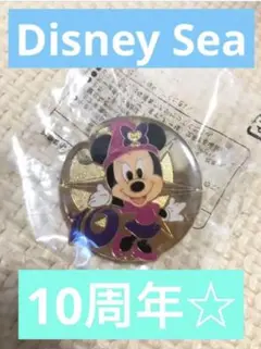 【10周年記念】ミニー　ピンバッチ　ディズニーシー