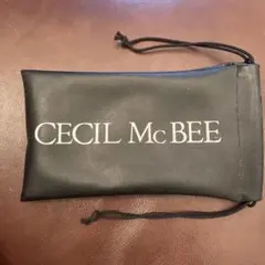 CECIL McBEE メガネケース 巾着型 ブラックのサムネイル