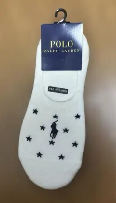 POLO RALPH LAUREN ソックス 星柄 ホワイト