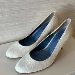【美品】BENIR ベニル 24.5cm 38 ウェディングシューズ レース