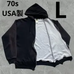 70s マックレガー　 裏サーマル　ダブルフェイスフルジップパーカーフェードXL 変形ポケット 70s ヴィンテージ スウェット ジップパーカー 裏サーマル