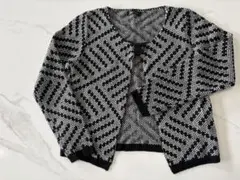 Farfalle 黒と白のカーディガン　レディース羽織　フォーマル