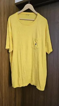 RALPH LAUREN　ラルフローレン　Tシャツ　胸ポケット　黄色　ビンテージ