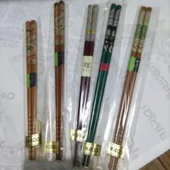和風デザイン木製箸　　５本