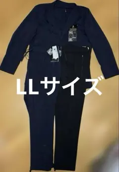 【古着】ワークマン2WAYネイビー スーツ ×ジョガーパンツ2本セット