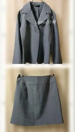 上下セットアップ スカートスーツ　SUGARLESS GAL 11号　グレー