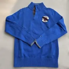 トミーヒルフィガー ニットセーター 青のサムネイル