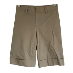ハーフパンツ アンタイトル ベージュ 夏 シンプル 定番 着回し 無地 S〜M