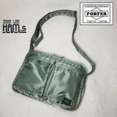 極美品 PORTER　ポーター タンカー ショルダーバッグ L 2層 カーキ