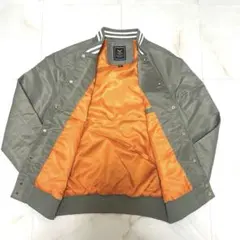 MA-1 ジャケット カーキ メンズ M スタジャン風 春秋