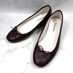 【美品】repetto レペット カミーユ パンプス 37 ボルドー フランス製のサムネイル