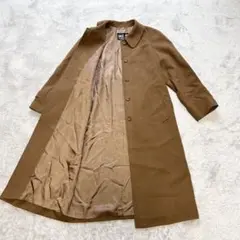 美品】DAKS 高級 ウールカシミヤ ロングコート ダブルボタン 9号