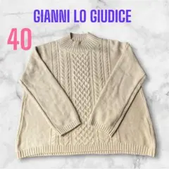 GIANNI LO GIUDICE ニットセーター　ベージュ　レディース　L