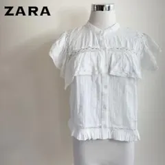 ZARA ザラ フリルコットンブラウス