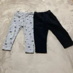 【2点セット】パンツ 90サイズ　コーデュロイ　薄手スウェット