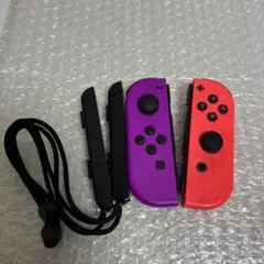 23 ジョイコン　パープル　ネオンレッド　純正品　Nintendo Switch