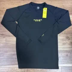 【新品未使用】GOLD'S GYM ストレッチ 長袖シャツ Ｌサイズ　ブラック