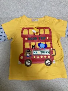 ミキハウス バスデザイン ロンT 80 プッチーくん