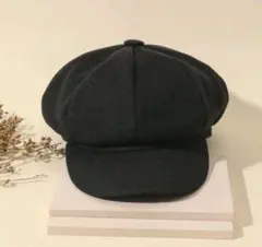 キャスケット 帽子♡ブラック レディース 帽子 お洒落 韓国風 b
