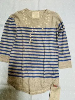 ゴートゥーハリウッド 長袖Tシャツ150*ボーダー&星刺繍