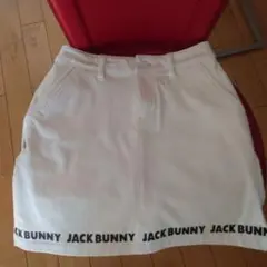 【美品】JACK BUNNY ホワイトスカート ロゴ入り サイズ1