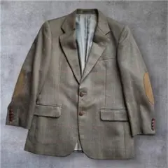 【美品/胡桃釦&本革エルボーパッチ】 BURBERRY テーラードジャケットのサムネイル