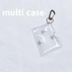 クリアポーチ カラビナ付き ハンドメイド 推し活 ガチャ活