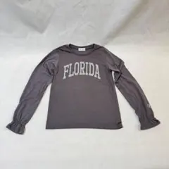 FLORIDA プリント 長袖カットソー グレー