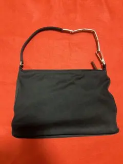 GUCCI グッチ ワンハンドルバッグ ナイロン ブラック ミニバッグ 