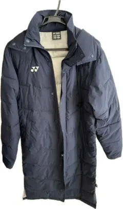 YONEX フード付きダウンコート M ネイビー
