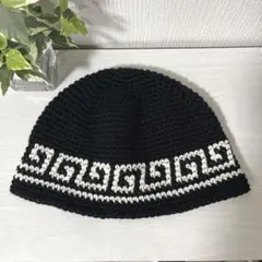 220クラシックハット☆クラッシャーハット☆手編みニット帽☆バケットハット